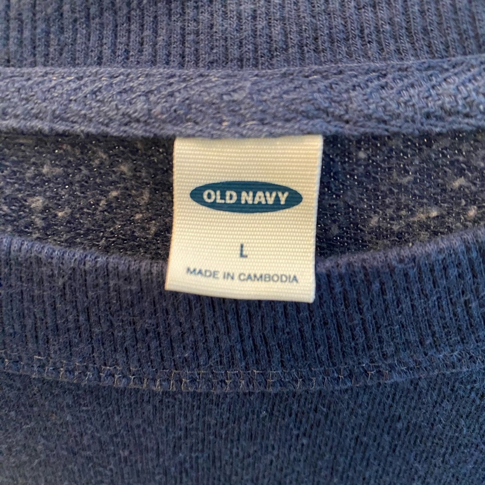 Old Navy Ladies Blue Tie Dye Sweatshirt